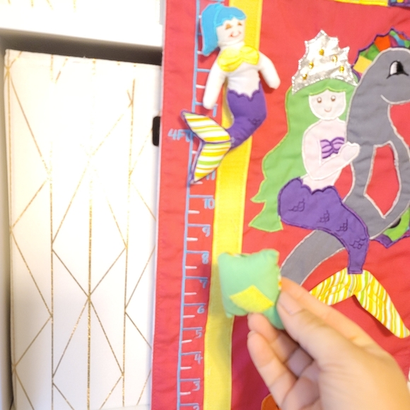 Mermaid under the sea kids growth size chart - Picture 4 of 9